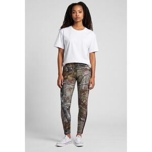 Under Armour Leggings Women SMALL Realtree Camo Scent Control ColdGear Hunting